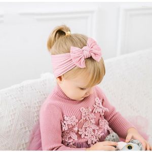 Accesorios para el cabello Lindo Bow-knot Baby Girls Hat Niño Turbante Infant Head Wraps Kids Bonnet Born Beanie Cap 33 colores