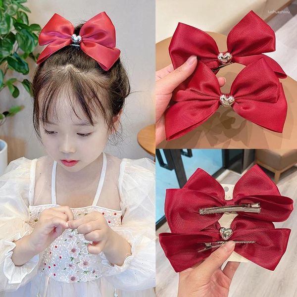 Accesorios para el cabello, bonitos clips con lazo, tocados para niñas, horquillas dulces para niños