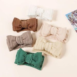 Accessoires de cheveux, nœuds mignons, bandeau pour bébé, bandes élastiques douces pour filles, couvre-chef Turban pour nourrissons