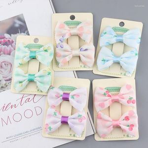 Accessoires de cheveux Clips de bande élastique de cerise mignonne pour les petites filles des enfants en gros de cadeau de filles de couvre-chef