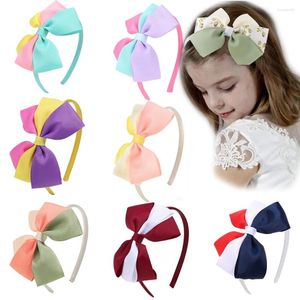 Accessoires pour cheveux, bandeaux à nœuds pour enfants, mignons, imprimé Floral, étoiles, rayures, cerceau, couvre-chef de princesse pour filles