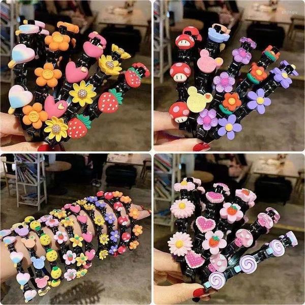 Accesorios para el cabello, bonita banda de flores para niñas, Clip para niños, diademas de fresa hechas a mano, regalos de cumpleaños, diadema