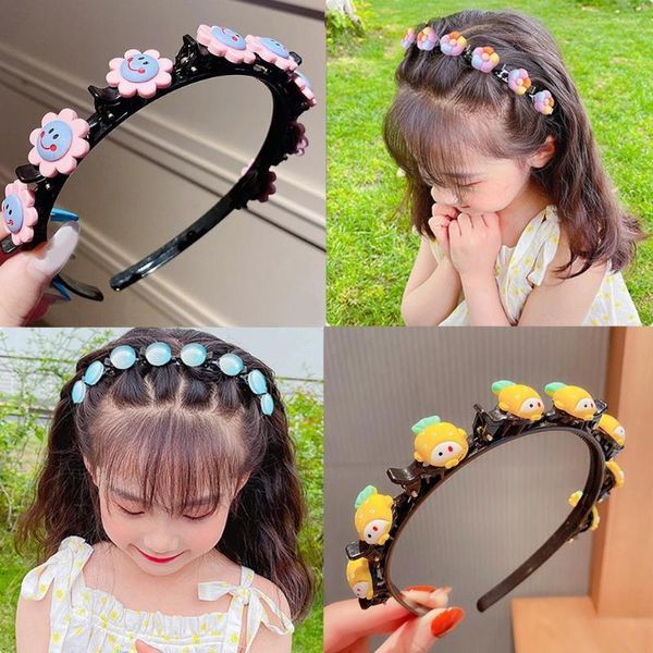 Accessoires pour cheveux, joli bandeau à fleurs et fraises pour filles, Clip pour enfants, bandeaux faits à la main, couvre-chef pour bébé