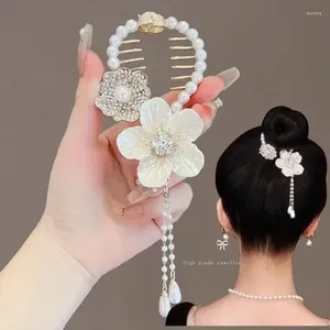 Haaraccessoires Leuke Glanzende Engel Vleugel Dierenoren Clip Elegante Kwastje Parel Haarspelden Paardenstaart Broodje Hoofdband Voor Vrouwen Meisje Accessorie