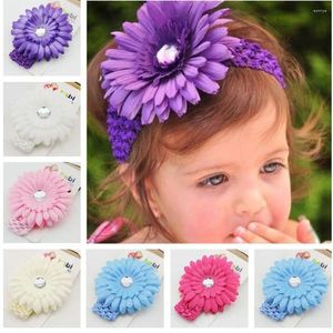 Accessoires pour cheveux, bandeau élastique, bandeau avec nœud, Turban pour enfants, couvre-chef pour bébé fille, fleur de soleil, épingle à cheveux, Clip né