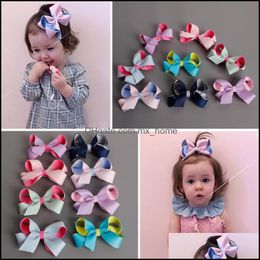 Haaraccessoires Europa Baby Meisjes Twist Bow Clip Kinderen Bowknot Barrettes Kinderen Accessoire 8 Colors MxHome Drop Delivery 2021 MXHOME DHW7O