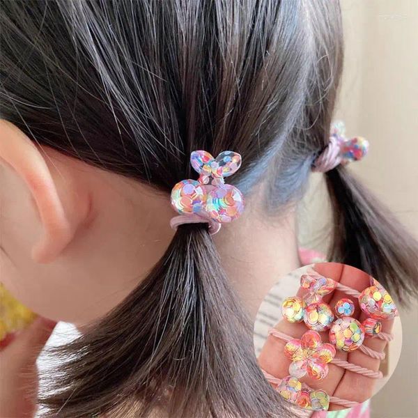 Accesorios para el cabello Fantasía Lentejuela Bowknot Cuerda para niños Linda Flor de dibujos animados Cereza Scrunchies Niña Elástica