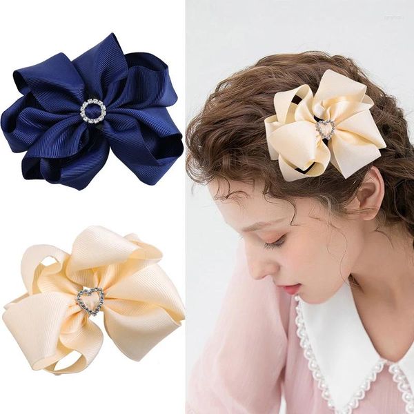 Accessoires pour cheveux, pinces à cheveux avec ruban, épingle à cheveux pour femmes et filles, en Satin, tendance, Barrette mignonne