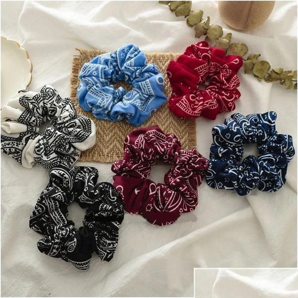 Accessoires de cheveux Mode Femmes Bandes élastiques Gros Chouchous Porte-queue de cheval Bandana Cravates Cravates pour filles Livraison directe Bab Dhowz