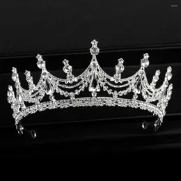 Accesorios para el cabello para mujer, corona de flores para niña, diadema barroca, coronas nupciales, Tiara de diamantes, Tiaras de estilo coreano, joyería de moda