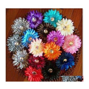 Accessoires pour cheveux Gerbera Daisy Flower avec clips Bébé Arcs Alli Filles Barrettes6220725 Drop Delivery Enfants Maternité Otcxn