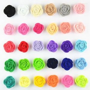 Haaraccessoires Meisje Stof Bloem DIY Handgemaakte Rose Bruiloft Bruidsjurk Schoenen 200 stks/partij