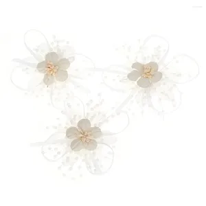 Accessoires pour cheveux, joli clip pour fille, avec fleurs perlées, couvre-chef hypoallergénique pour fête d'anniversaire, spectacle sur scène, habillage