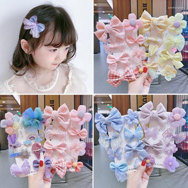 Accessoires de cheveux filles Clips mignons enfants doux dessin animé épingle à cheveux bébé décor enfants frange Barrettes poupée