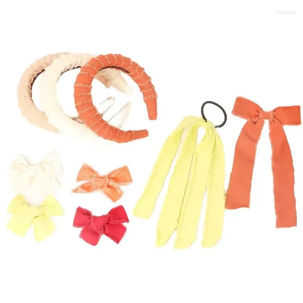 Accesorios para el cabello para niñas, diademas acolchadas multicolores, diademas anchas y gruesas de esponja, horquilla para niños, coleteros de colores sólidos