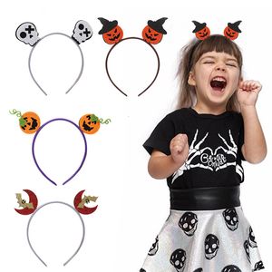 Accessoires de cheveux Glitter Halloween Bandeaux de cheveux pour filles Cartoon Ghost Pumpkin Enfants Bandeaux Enfants Mignon Halloween Accessoires de cheveux Chapeaux 230821