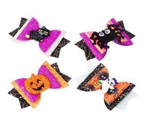 Haaraccessoires Halloween Glitter Strik Haarspeldjes Pompoen Ghost Spider Haarspeldjes Kinderen Cartoon Haarspeld8222752