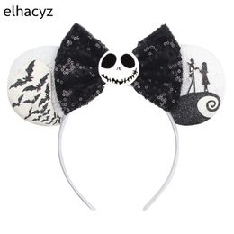 Accessoires de cheveux Halloween Souris Oreilles Bandeau Filles Paillettes Arc Pour Femmes Festival Fête Cosplay Bandeau Cadeau Enfants Cheveux Accessoires 230821