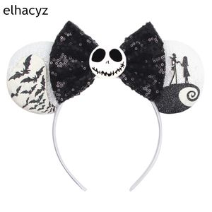 Haaraccessoires Halloween Mouse Ears Hoofdband Girls Sequins Bow For Women Festival Party Cosplay Haarband Gift Kids Hair Accessories 230821