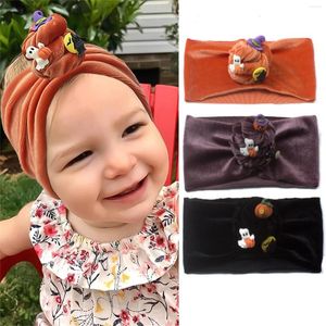 Accessoires pour cheveux Halloween, bandeau pour bébés, garçons et filles, extensible, couleur unie, nœud papillon, couvre-chef