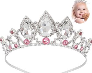 Haaraccessoires Gelukkige Verjaardag Kristal Strass Kroon Bands Voor Kinderen Meisje Hoepel Hoofdband Bruiloft Prom Tiara Sieraden