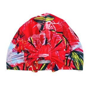 Haaraccessoires hoeden voor meisjes zomer bowknot cap elastiek zuigeling bloemenprint hoed tulband peuter babybrief jongens zorg zwembad hatair hatair