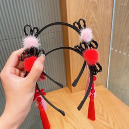 Haaraccessoires Hoofd Hoop Non-slip Exquisite Gift Chinese stijl Hanfu Flower Tassel Hoofdband Girls Daily Wear