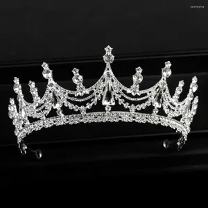 Accessoires de cheveux bandeau baroque pour mariée cerceau princesse fille couronnes de mariée diamant diadème bijoux de mode diadèmes de style coréen