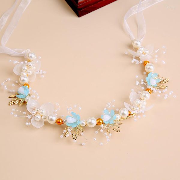 Accessoires de cheveux bijoux bijoux élégante fille nuptiale couronne de couronne florale