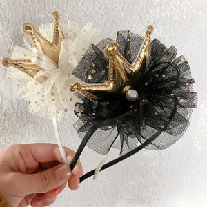 Accesorios para el cabello, diademas para niños y niñas, diademas de princesa, corona de hilo, lazo, flor, niño, coreano, hecho a mano, venta al por mayor