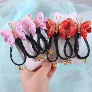 Accessoires pour cheveux, couvre-chef, épingles à cheveux de l'année chinoise, perruques pour enfants, pinces à fleurs