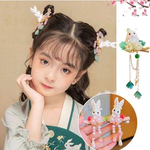 Accessoires pour cheveux, couvre-chef fleur bébé Antique Hanfu Style ancien épingle à cheveux enfants chinois