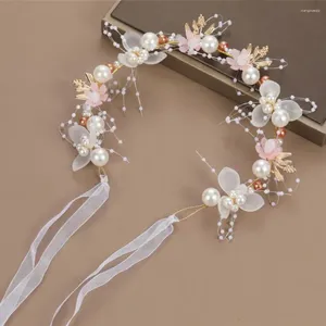 Accessoires pour cheveux, cerceau haut de gamme pour filles, décoration florale, couronne de tête luxueuse, couvre-chef de mariée