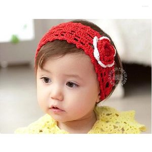 Accesorios para el cabello Hooyi, diademas con bordado Floral para niñas, diadema de princesa, diadema para niños, gorros de ganchillo para niñas H28