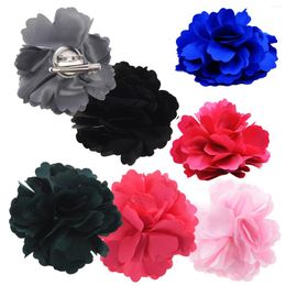 Accessoires pour cheveux Kf-soie fleur pince broche mariage Corsage 8Cm accessoire