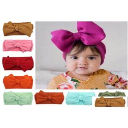 Accesorios para el cabello para niños Baby Girl Girl Big Bow Turban Headband Turban