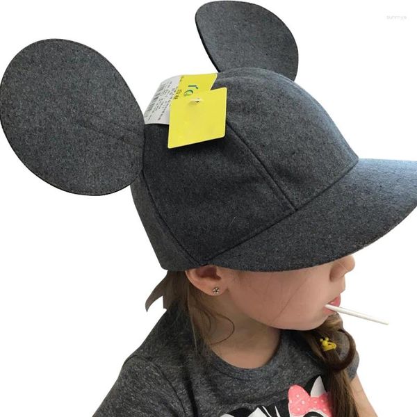 Accessoires pour cheveux Casquette pour enfants Casquette de baseball pour bébé Garçons Filles Chapeaux de printemps Fille Automne Mignon Grandes oreilles Hip Hop Laine Snapback Enfants Gorra