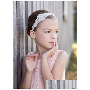 Accessoires de cheveux Enfants Mode Hairband Filles Accessoire Enfants Perles Diamant Fleurs Headbend A7038 Drop Livraison Bébé Maternité Dhwzg