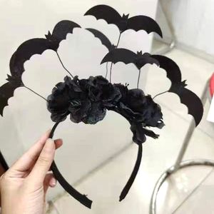 Haaraccessoires Kids Halloween Black Color Bat Headband Festival Cosplay Haarband Bat volwassen maskerade Decoratie Diy Hair Accessories 230821