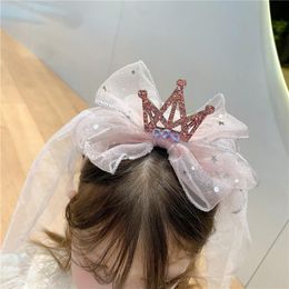 Haaraccessoires Korea Style Birthday Party Princess Band Crown Imitation Pearl Rhinestone Headband for Girl Fashion