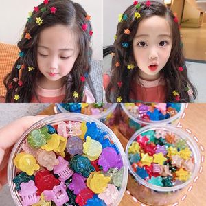 Haaraccessoires Koreaanse 50 stks / zak Snoep Kleur Mini Fruit Clips Voor Meisjes Kawaii Cartoon Haarspeld Babyklauw Zoet Schattig