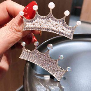 Accessoires pour cheveux Net Coréen Crown Crown Crown Perle Duckbill Clip Girl PoneyTail Coiffe Tête de la mode Tempéramament de la mode Retour à cheveux en épingle à cheveux