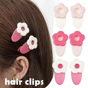 Accessoires pour cheveux, frange latérale coréenne, épingle à cheveux, Barrettes pour enfants, coiffure, haut pour bébé, couvre-chef, mignon, Flowe