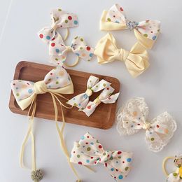 Accessoires pour cheveux, pinces à nœud de Style coréen pour filles, Barrettes pour bébés enfants, vêtements pour enfants, épingles à nœud papillon