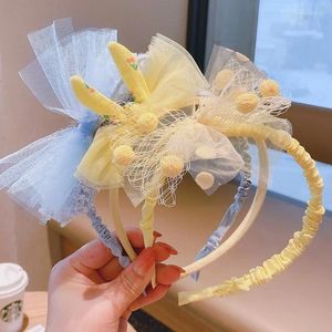 Haaraccessoires Koreaanse versie van kindernetgaren Strikje Hoofdband Prinses MeisjesHaarspeld BabySchattig hoofd