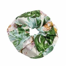 Accessoires de cheveux Femmes coréennes Scrunchie Hearwear Filles Cravate Lady Scrunchies Ponytail Femme Titulaire Corde Fleur Imprimer Drop Livraison Prod Dhig3