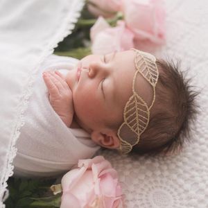 Haaraccessoires Lace Baby Girls Hoofdband Geboren Pography Props Toddler Floral Gold Borduurwerk Haarband Inveer Summer