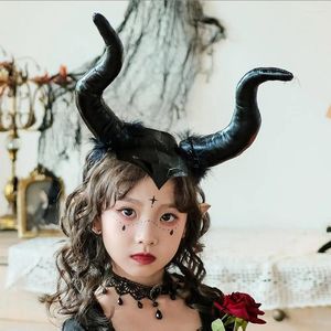 Accessoires pour cheveux, collier en dentelle pour femmes, ras du cou, corne du diable réaliste, ensemble de couvre-chef, mascarade d'halloween, carnaval