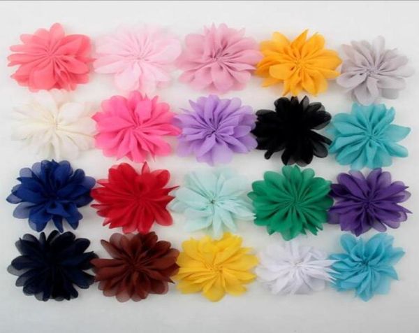 Accesorios para el cabello capa de tela de gasa flor lazos para el cabello para bebé accesorios para el cabello YH6078962663