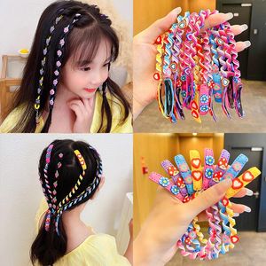 Accessoires de cheveux belle corde tressée tresse bouclée Clip bonbon sucré couleur bigoudi fille enfant perruque torsion Cuerler